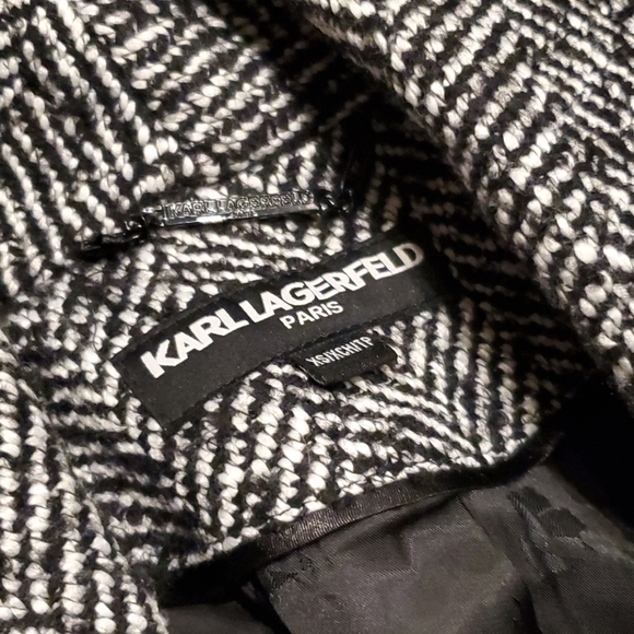 Mixed Knit Wool Coat - Picture 2 of 4